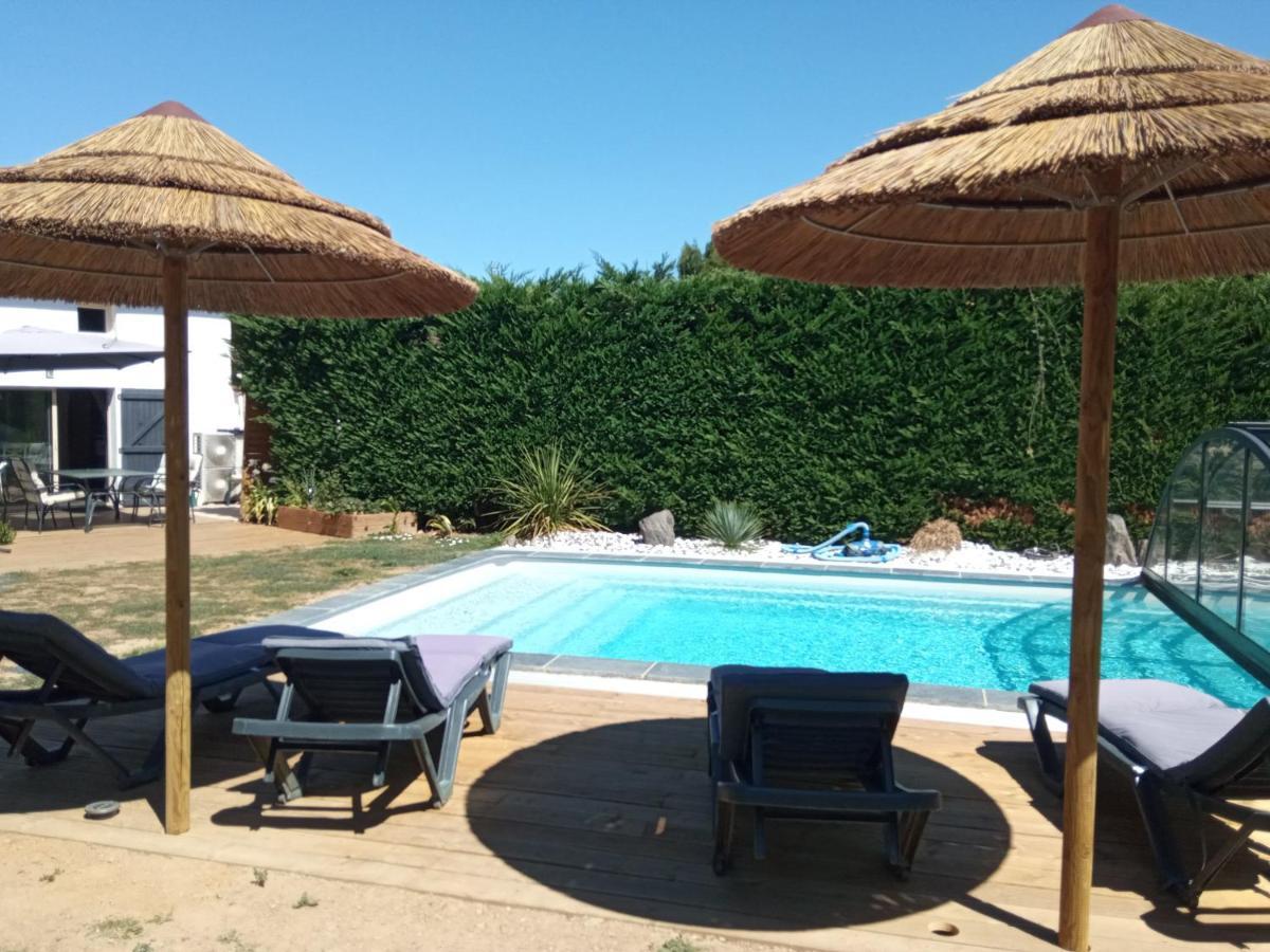 Mas Des Vignes Piscine Chauffee Bed and Breakfast Le Champ-Saint-Pere Eksteriør billede