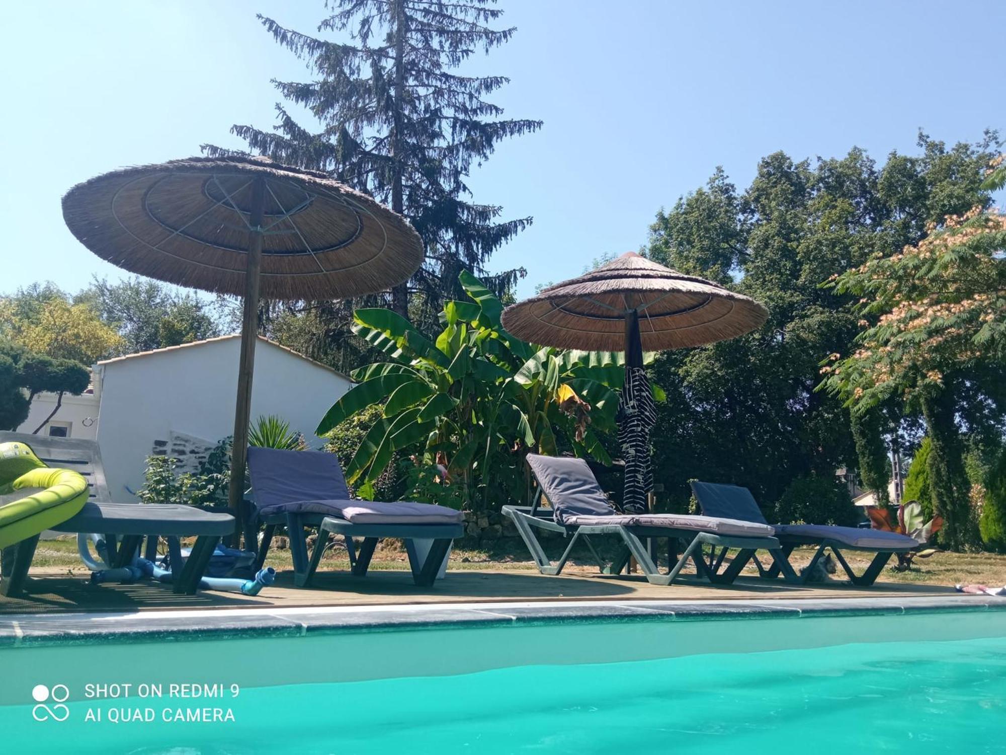 Mas Des Vignes Piscine Chauffee Bed and Breakfast Le Champ-Saint-Pere Eksteriør billede